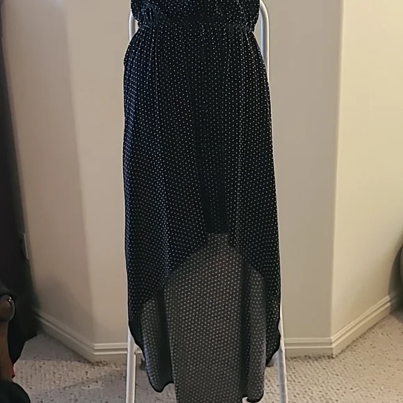 Justify black polka dot Dress size medium - Picture 4 of 7